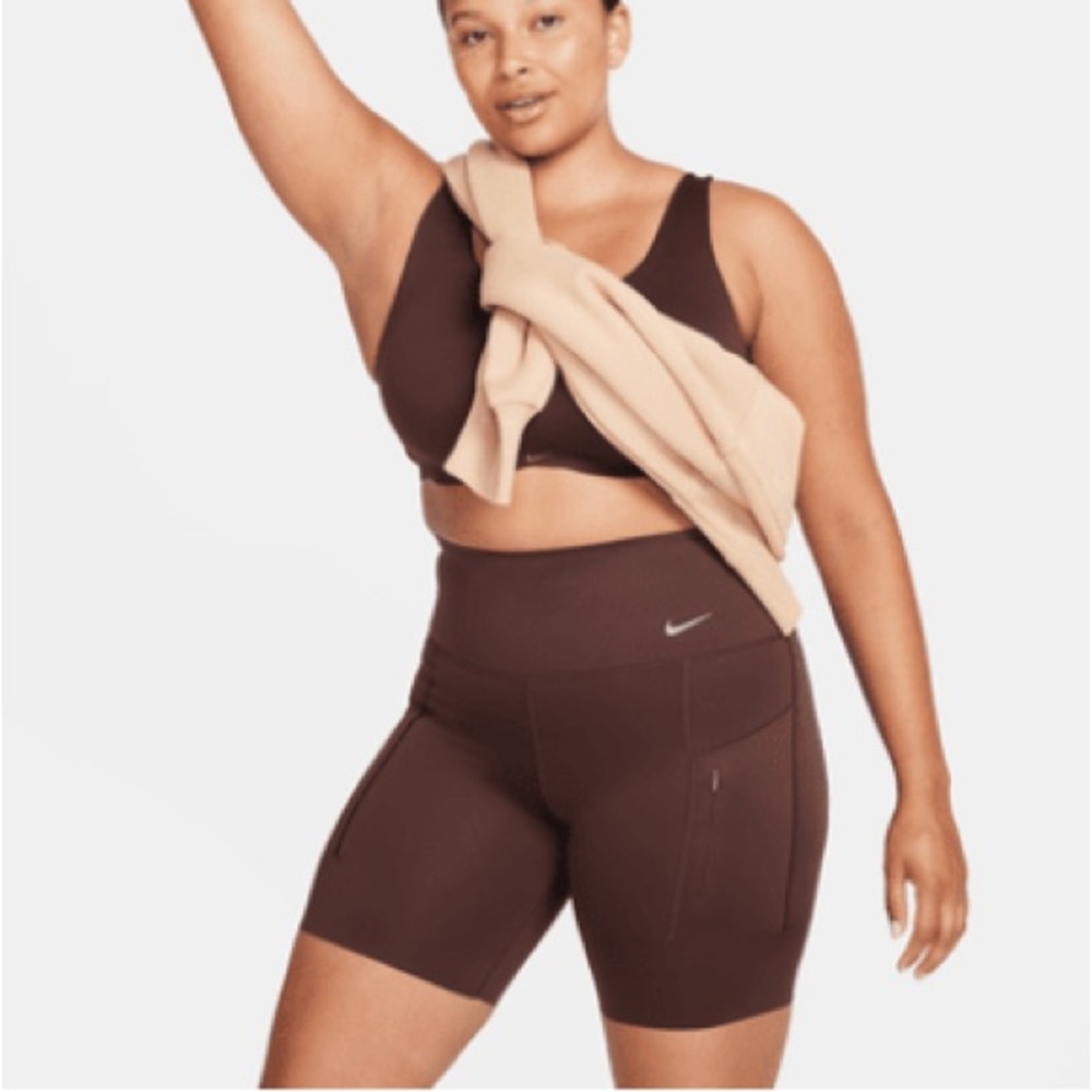 Nike Go Firm support high waisted 8” bike shorts pocket XS